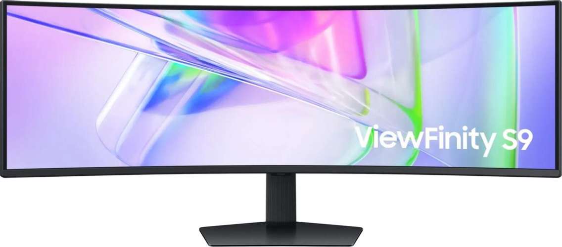 49" Монитор Samsung ViewFinity S9 S49C950UAIXCI,  5120x1440,  VA,  120Гц,  2хHDMI,  1хDP,  изогнутый, черный [ls49c950uaixci]